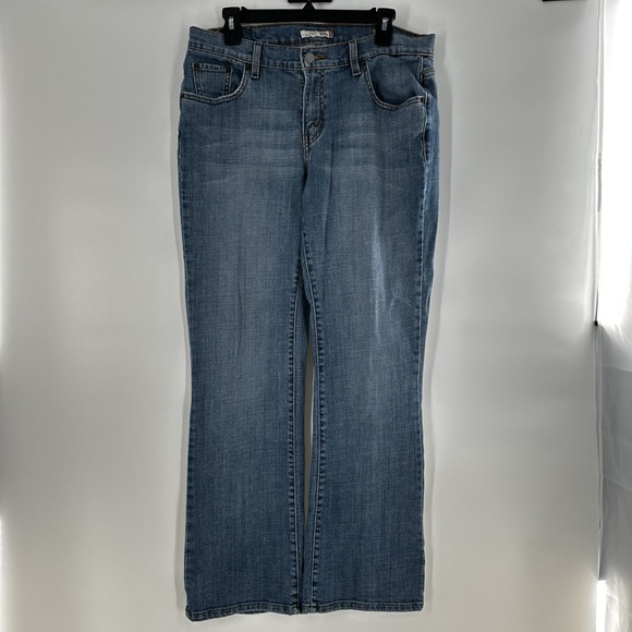 Levis 529 Curvy Bootcut Jeans Womens‎ Size 14 Relaxed Stretch Denim Medium Wash - Picture 1 of 12